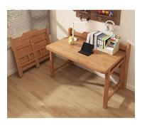 Folding Desk, Compact Workstation, Built-in Bookshelf, Space-saving Hidden Desk, Perfect For Small Spaces. Ideal For The Home, Office, Bedroom, Or Living Room(Natural,120cm/47.2in)