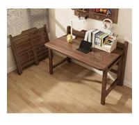 Folding Desk, Compact Workstation, Built-in Bookshelf, Space-saving Hidden Desk, Perfect For Small Spaces. Ideal For The Home, Office, Bedroom, Or Living Room(Walnut,100cm/39.4in)