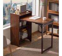 Folding Desk, Student Home Computer Desk, Bedroom Bedside Study Desk, Simple Office Desk, 69cm Bamboo Desk,A