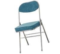 Folding Dining Chair With Backrest, Durable Electroplated Legs, Suitable For Living Room, Dining Room, Kitchen, Restaurant