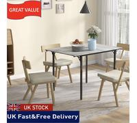 Folding Dining Table, Drop Leaf Table for 2-4 People, Grey