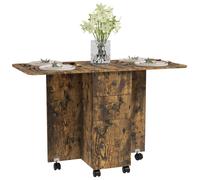 Folding Dining Table, Drop Leaf Table With Storage Drawers Grey Marble