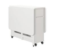 Folding Dining Table Set with 4 Chairs, Extendable Solid Wood Drop Leaf Design for Space-Saving Kitchen, Dining Room, and Living Room