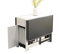 Folding Dining Table with Drawer, Mobile Butterfly Drop Leaf Design, Space Saving for 4 Chairs, Ideal for Small Spaces