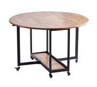 Folding Dining Table with Sto Shelf Space-Saving Multi-Funct Table for Dining Room 70.8"x29.9" (180x76cm) - Perfect for Smals