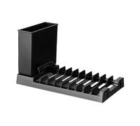 Folding Dish Drying Rack - 45cm Kitchen Utensils Drainer, Multifunctional Storage Rack, Durable Household Dishs Stand, Space-Saving Organizer | Countertop Dining Room Kitchen Dishes Holder for Plates