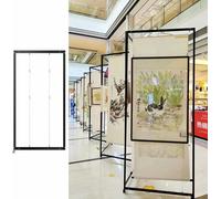 Folding Display Rack for Exhibitions, Freestanding Advertising Billboard, Multi-fold Poster Stand