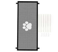 Folding Dog Gate Foldable Wide Protective Net for Indoor Use | Extendable indoor dog gate safety indoors, resting on stairs, doors, hallway, kitchen