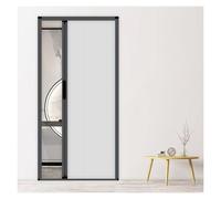 Folding Door 241cm High Room Divider with Handle & Lock - Fully Blackout Partit Panel for Bedroom Kitchen Office (White 135x241cm)