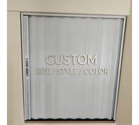 Folding Door 60-210 cm High Accordion Doors Interior with Lock, Adjustable Foldable Door for Entrance, Retractable Aluminium Divider