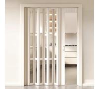 Folding Door Accordion Door Closet Door 100% Blackout Magnetic Door Curtain Curtain Invisible Applicable Bedroom Room Living Room Doorway,1,85 * 215cm/33.5 * 84.6in