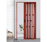 Folding Door Accordion Style Sliding Gate, Internal Doorway Closet Bathroom, No Track Required, Easy Installation