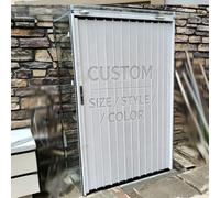 Folding Door Adjustable Foldable Door for Indoor Use, Aluminium Accordion Door Divider with Key/Lock, Telescopic Divider