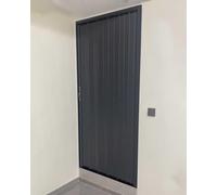 Folding Door Aluminum Concertina Sliding Divider, Lockable Barn Door for Hallway, Pantry Gate, Closet Separator, 39x80in (99x203cm) - Easy to Install and Secure