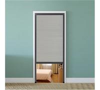 Folding Door Curtain - Trackless Pull-Down Air Conditioning Partition for Bedroom, Kitchen, Bathroom - Easy Install, Durable Design