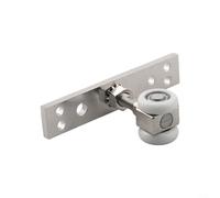 Folding door hanging wheel with zinc alloy and nylon construction designed for cabinet and sliding doors supporting heavy door loads