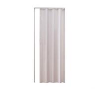 Folding Door Magnetic Catch PVC Concertina Accordion Door Gloss 84x203cm 6mm Thick (White)