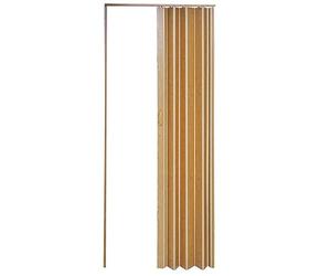 Folding Door Natural Pine Effect PVC Internal Accordion Concertina Sliding Door 12mm Yellow