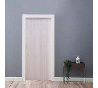 Folding Door Natural Pine Effect PVC Internal Accordion Concertina Sliding Door Thickness:6mm or 12mm (Thickness 6mm, White)