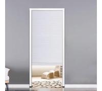 Folding Door Non-Woven Folding Door Up and Down, Retractable Foldable Screen Sliding Doors, Interior Accordion Style Door Curtain Without Bottom Track(44x79in(112x200cm))