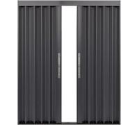 Folding Door Partitions Sliding Closet Doors Accordion Closet Doors for Hallway Bathroom and Kitchen withLock and Keys Privacy Panels(62x80in(161x203cm))
