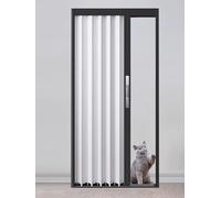 Folding Door Partitions Sliding Closet Doors Locking Accordion Sliding Door, Aluminum Folding Room Divider Door Privacy Panels(62x80in(161x203cm))