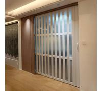 Folding Door Pleated Accordion Closet Door for Doorways, White Bedroom Room Divider Sliding Screen Door, Custom Internal Doors Kit for Pantry Hallway