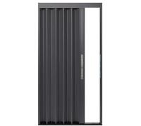 Folding Door Room Divider, Lockable Sliding Accordion Door Kit, Aluminum Multifold Screen Door for Home Office