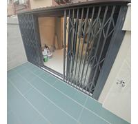 Folding Door Security Bar, Quick-Release Egress Brace, Sliding Door Rail & Window Fences for Enhanced Burglar Protection & Home Safety