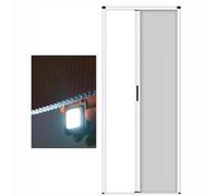 Folding Door2695 inSizes Aluminum & NonWoven Fabric Sliding Door NoDrill Closet Sn Easy InllPerfect for Space Saving (50x80in)