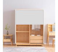 Folding Doors,Accordion Closet Doors - White Multifold Screen Door for Attics & Hallways, Heat Insulation & Blackout, Up Down Sliding Design (32x73in / 81x185cm)