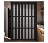Folding Doors,Customizable Accordion Folding Door 36"x80", 48"x96", 30"x78", 32"x80" - PVC Room Divider, Bifold Doors for Laundry Rooms, Metal Top Rail, Privacy Protection (78"x80")