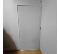 Folding Doors,No-Drill Accordion Closet Door, Aluminum Frame with Cellular Fabric, Foldable Heat Insulation, Retractable Over-The-Door Design, Perfect for Closet & Pantry (130x240cm/51.2x94