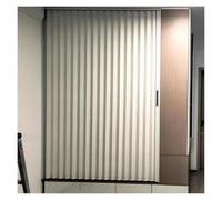 Folding Doors,White Aluminum Alloy Telescopic Folding Sliding Accordion Doors, 22-72" Width, 79.9" Tall with Lock & Key, Ideal Attic Room Divider, Durable Metal Gate
