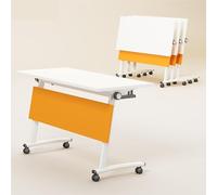 Folding Double Conference Table for Office & Classroom Modular Movable Desk Ideal for Training & Meetings Space-Saving Design (1800 * 400 * 750)