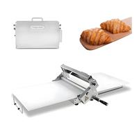 Folding Dough Rolling Machine - Hand-Cranked Puff Pastry Maker with Adjustable Thickness, Stainless Steel, Great for Pizza and Croissants(Commercial)