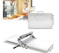 Folding Dough Rolling Machine - Stainless Steel Dough Sheeter with Adjustable Thickness for Pizza, Pastry, and More(Commercial)