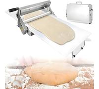 Folding Dough Rolling Machine with 23.6'' X 11.8"/35.4'' 15.7" Sheeter Board, Stainless Steel Manual(Commercial)