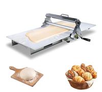 Folding Dough Rolling Machine12"/15.5"Manual Dough Sheeter,Compact Dough Sheeter Stainless Steel Dough Machine (1 Scrolling Panel),Homeuse