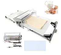 Folding Dough Sheeter, Electric Croissant Maker with Sheeter Board, Thickness Adjustable Stainless Dough Roller, Forward and Reverse Rolling, for Home and Commercial Bakeries