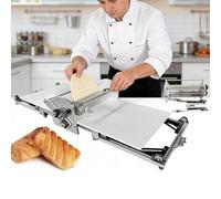 Folding Dough Sheeter, Electric Stainless Steel Dough Roller, Adjustable Thickness 2-30mm for Pizza, Pastry