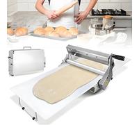 Folding Dough Sheeter Machine for Home - Manual Dough Roller with Adjustable Thickness, Stainless Steel for Pizza, Croissants, Pastry, Fondant - Table Top Design