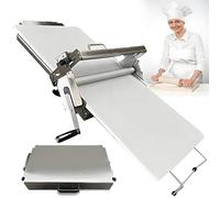 Folding Dough Sheeter, Manual Dough Rolling Machine, with 0-17.5/0-27mm Adjustable Thicknesses, Commercial Grade Capacity for Perfect Fudge Crust and Pizza(Model-300)