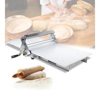 Folding Dough Sheeter, Manual Stainless Steel Dough Machine, Manual Dough Roller Machine with Sheeter Board, Thickness Adjustable, Suitable for Home and Commercial Use,B