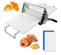 Folding Dough Sheeter,Stainless Steel Dough Machine,Counter Top Dough Sheeter,Thickness Adjustable,Sheeter Board Manual Dough Roller Machine,for Home