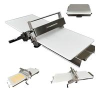 Folding Dough Sheeter, Thickness Adjustable Electric Roller, Machine Stainless Steel, Baking Pastries and Bread, Home Manual with Board, Easy Storage for Commercial Bakeries(300Type)