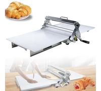 Folding Dough Sheeter with Sheeter Board Manual Dough Roller Machine, Stainless Steel, Sheeter Thickness Adjustable for Making Fudge Crust, Pizza Dough,Homeuse