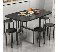 Folding Drop Leaf Kitchen Table Set - Space-Saving Indoor/Outdoor Dining Table with Chairs Ideal for Small Spaces Work Study and Family Meals