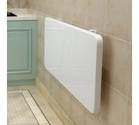 Folding Drop-Leaf Table - Wall Mounted Work Desk Adjustable 40-120cm Floating Laptop & Dining Table for Home Office Kitchen Bathroom - Space-Saving Design L70*W30Cm/L28*W12In