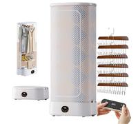 Folding Drying Ironing Machine, 1000W Automatic Wireless Vertical Steam Iron, Hanging Garment Steamer Dryer For Clothes, Quickly Removes Wrinkles, Touch Screen Digital Display